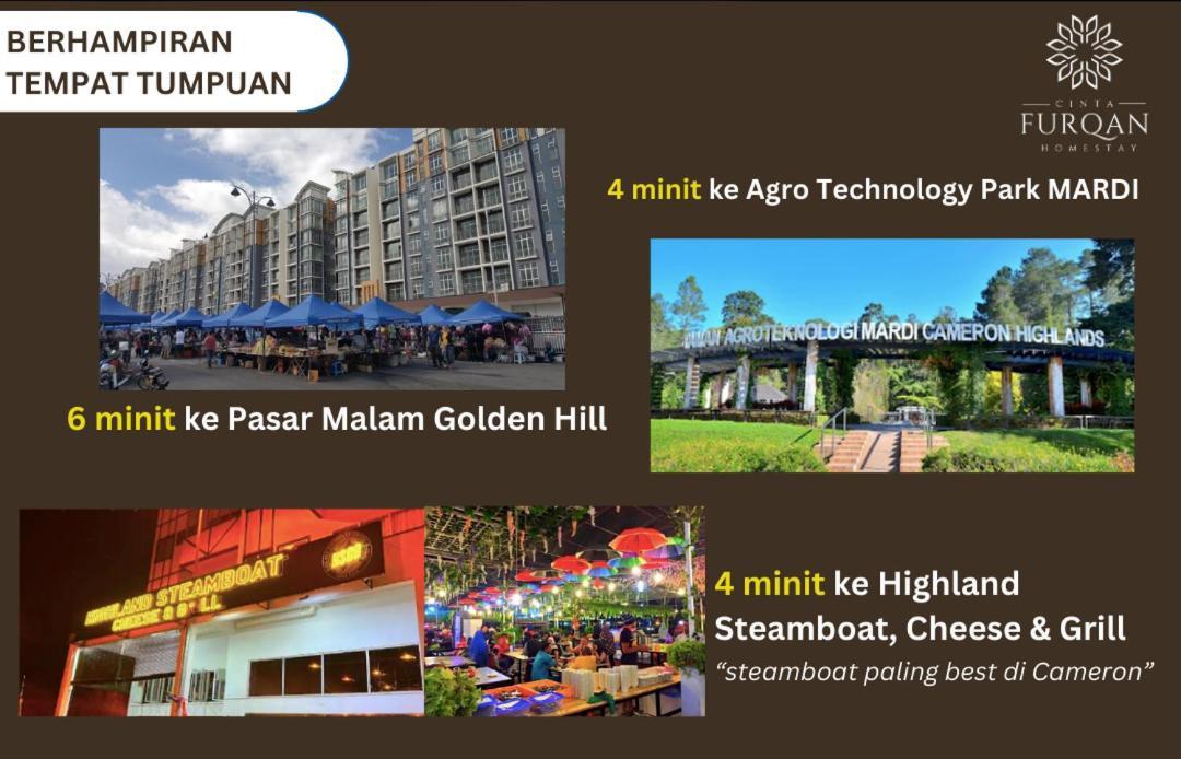 Homestay Cinta Furqan 1 - Apartment Cameron Highland タナ・ラタ エクステリア 写真